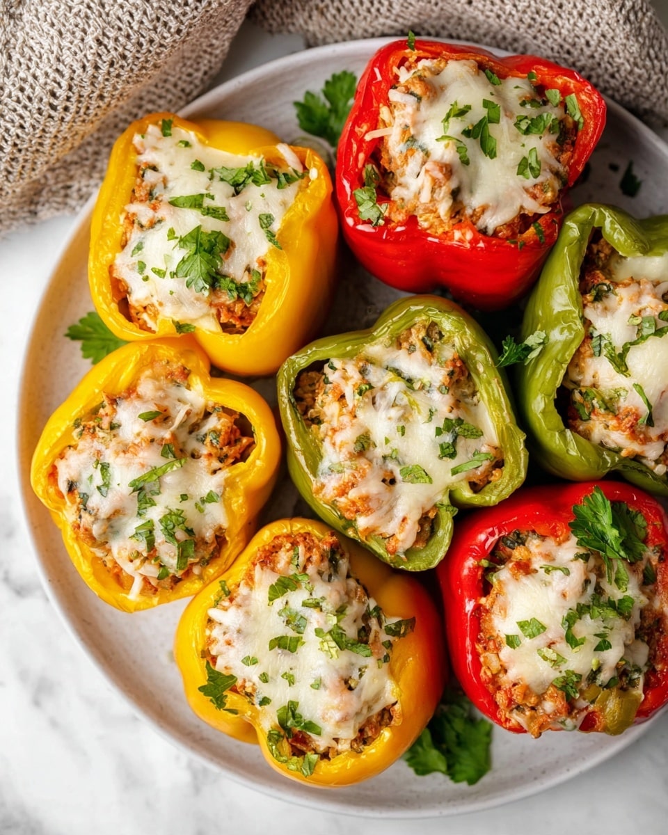 Chicken Parmesan Stuffed Peppers Recipe