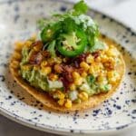 Smashed Bean and Avocado Tostadas with Crispy Corn Recipe