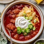 The Meatiest Vegan Chili with TVP Beef Recipe