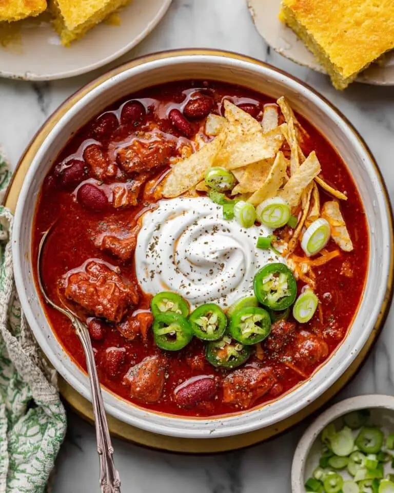 The Meatiest Vegan Chili with TVP Beef Recipe